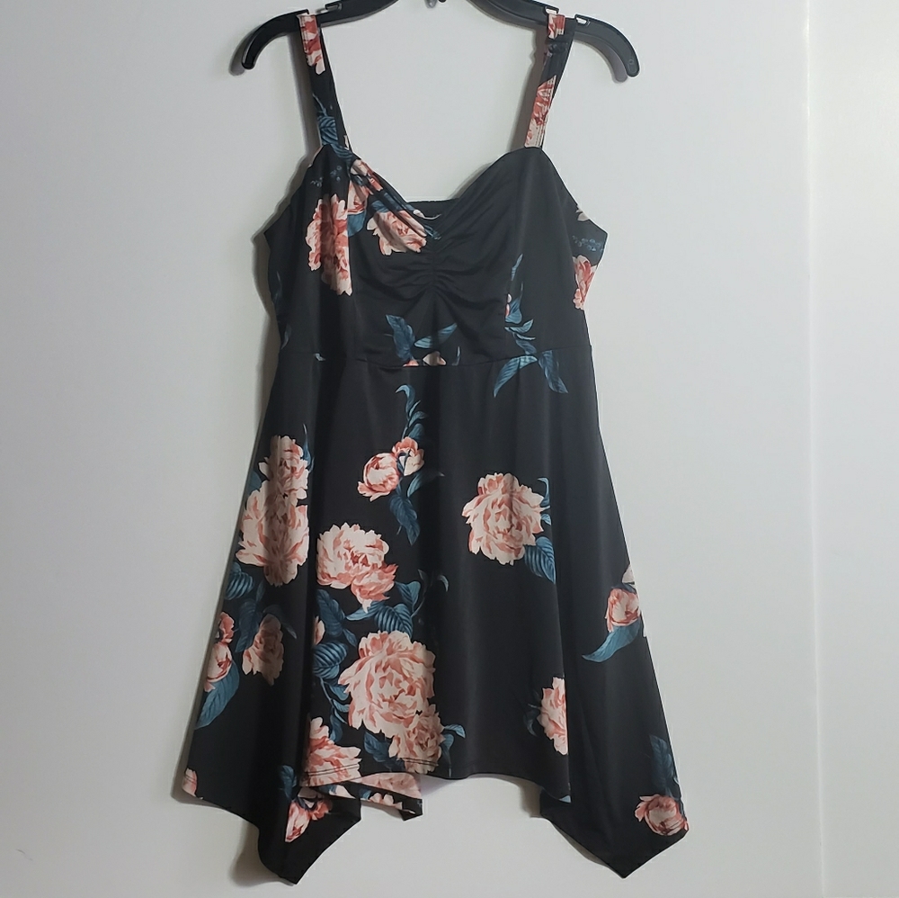 Torrid Black Floral Top